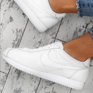 Nike Classic Cortez White Leather Sneakers NWT